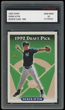 Derek Jeter 1993 Topps Baseball 1st Graded 10 MLB Rookie Card New York Yankees picture