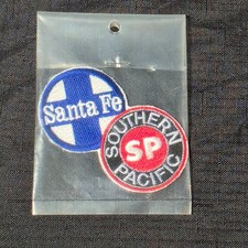 Vintage Railroad Patches Santa Fe SP Southern Pacific Embroidered 2