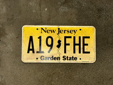 New Jersey Garden State License Plate Tag  - NJ State Plate picture