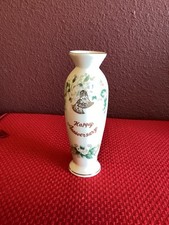 Lefton Happy Anniversary Handpainted Porcelain Bud Vase #1761 picture
