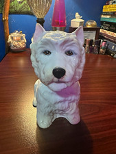 Vintage 1970 Royal Adderley Bone China Westie Dog Decanter picture