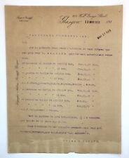 c.1913 Sales Inquiry Document from Bryce & Rumpff Chemical Suppliers picture