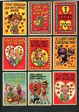 1959 Topps Funny Valentine Cards Complete Set 66/66 VG-EX to NM-MT Mainly EX-MT picture