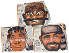 Vintage 1950s Wheaties Cereal Box Panel Chief Big Eagle P. Bunyan Klondike Jim picture