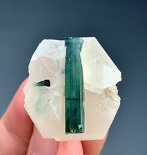 71 Carat Indcolite Tourmaline with quartz from Afghanistan picture