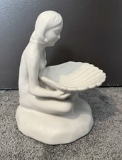 Van Briggle Pottery Lady Maiden Ivory Nude Girl 8