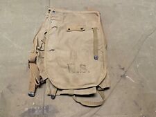 ORIGINAL WWII US ARMY M1928 COMBAT FIELD HAVERSACK FIELD BACKPACK-OD#3 picture