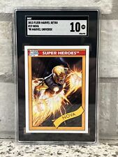 2013 Marvel Fleer Retro 1990 Universe Nova #19 SGC 10 picture
