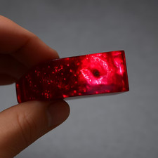 345 Ct Lab-Grown Red Garnet Nano Crystal Synthetic Faceting Rough Ideal for Gem picture