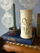 Mid-century vintage ceramic stoneware vase, artist signed by Marcia Halperin picture