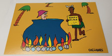Honky Helper Vintage 1980s John Callahan Dark Humor Postcard Blank picture