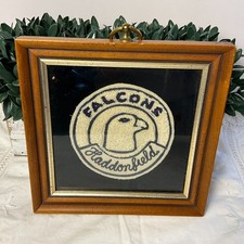 Vintage 1940s–50s Haddonfield NJ Falcons Chenille Patch Framed NJ Memorabilia picture