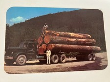 Douglas Fir Logs Logging in Washington and Oregon Postcard picture