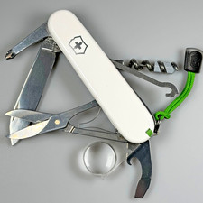 RedEdge Modified Victorinox Yeoman – White Plus Scales / Bright Green Liner picture