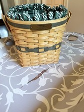 Longaberger Christmas Glad Tidings 1998 Basket Swivel Handle w/ Liner, Protector picture
