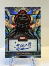 2026 Topps Chrome Marvel Sapphire JUGGERNAUT Red /10 Facsimile Auto picture