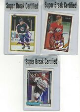 1992-93 Topps #244 Tim Bergland Signed Super Break Certified Washington picture