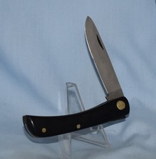 RARE VINTAGE QUEEN STEEL #70 BLACK SODBUSTER KNIFE 