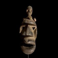 African Mask Dan Déanglé Mask African Mask Tribal Face Wood Hand Carved-G1713 picture