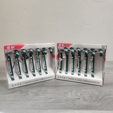Forever Collectibles Michigan State Candy Cane Ornaments 12 Pack New Tree Deco picture