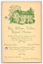 c1905's The William Cullen Bryant House Barrington Massachusetts MA Ad Postcard picture