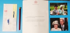 Official Queen Elizabeth II Buckingham Palace Letter 2018 & Royal Souvenir Lot picture