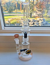 Glass Water Smoking Pipe Bong Bubbler Hookah 14 Inch Inline & Stereo Matrix Perc picture
