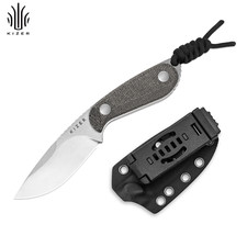 Kizer Buddy Fixed Knife Compact 14C28N Blade Micarta Handle Drop Point 1081A8 picture