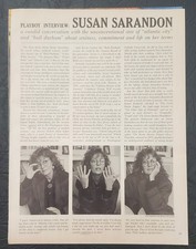 Playboy INTERVIEW -  Actress SUSAN SARANDON    May, 1989 picture