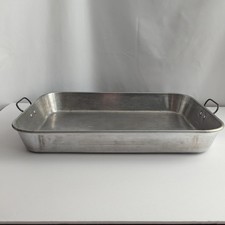 Vintage Wear-Ever Aluminum Roasting Pan No. 2615 w/ Wire Handles USA 17