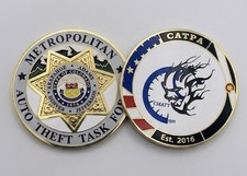 Metropolitan Auto Theft Task Force & CATPA Challenge Coin CO CMATT 2 Dual-Sided picture