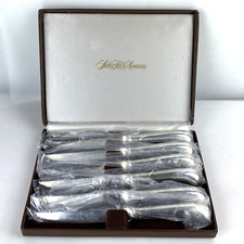 NEW SAKS FIFTH AVENUE SET6 KNIVES GODINGER Stainless Case Utensils NIB picture