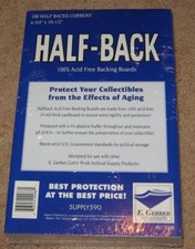 Pack of 100 E Gerber Half Back Premium Archival Current Comic Book Boards picture