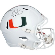 Ed Reed Autographed Miami Hurricanes Deluxe Full-Size Replica Helmet - Fanatics picture