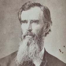 Antique CDV 1870s Portrait Photo Clergyman Rev. H. H. Morgan Plainwell Michigan picture