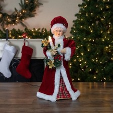 Northlight 24-Inch Animated Mrs. Claus Lighted Candle Musical Christmas Figure picture