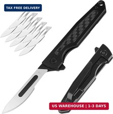 ITOKEY Folding Scalpel Knife, Titanium Knife with Replaceable #24 Blades picture