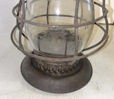 Antique Dietz Bell Bottom No.6 Railroad Kerosene Lantern New York Central Marked picture
