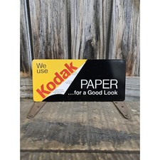 Vintage 1970s Kodak Paper Display Sign | Photo Lab Advertising picture