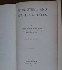 1906 IRON STEEL AND OTHER ALLOYS HARDBACK BOOK Albert Sauveur Steelmaking picture