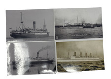 Ocean Liner Photo Prints Lot HMHS Aquitania Submarine Steamship Ships picture