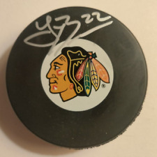 Troy Brouwer-Chicago Blackhawks-Autographed Logo Puck picture