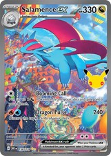 Pokemon TCG 30th Celebration 156/128 Salamence ex SIR Holo NEAR MINT picture