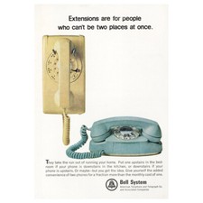 1965 Bell Telephone: Extensions Are For People Vintage Print Ad picture