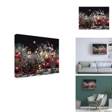Trademark Fine Art GRL03739-C1419GG Christmas Ornament Greetings Wall Art 14x19 picture
