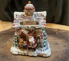 Fitz & Floyd X-Mas Santa's Railroad Station Musical - Jingle Bells 2002 RETIRED picture