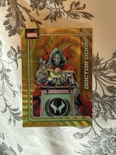 Topps 2026 Marvel Topps Chrome Dr. Doom #28 Gold Wave Refractor 03/50 picture