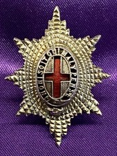 Quality The Coldstream Guards Officers Field Cap Star Unmarked Silver/enamel picture