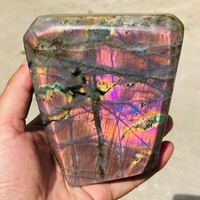 990g Natural Purple Gorgeous Labradorite Crystal Freeform Mineral Healing picture