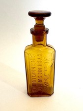 Antique Amber Druggist Style Bottle, Mrs. Potter’s Hygenic Supply Co. Cincinnati picture